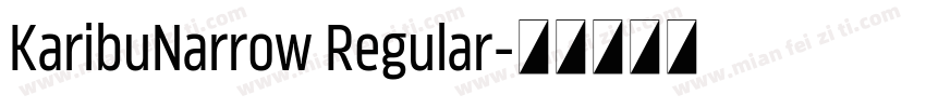 KaribuNarrow Regular字体转换